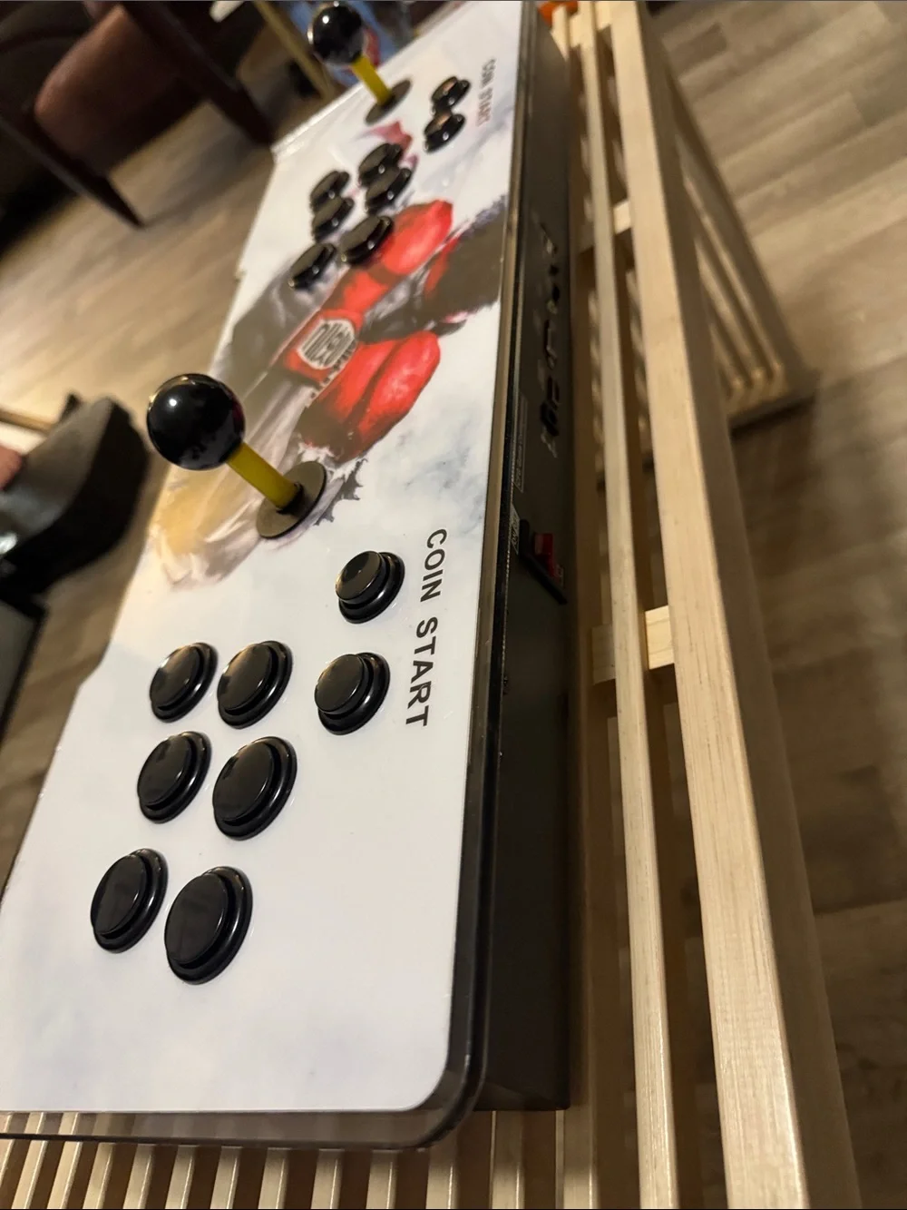 White Pandora's Box 9S Arcade Console with Dual Joysticks